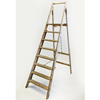 Vintage houten oude trap - hoog